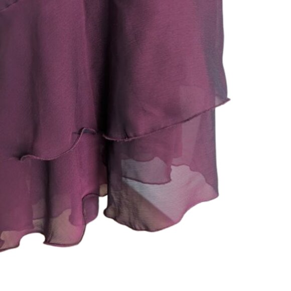 Bare Back Burgundy Dress Size 10 - Picture 5 of 8